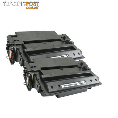 HP Compatible Q6511A Cartridge-310 Generic Toner x 2