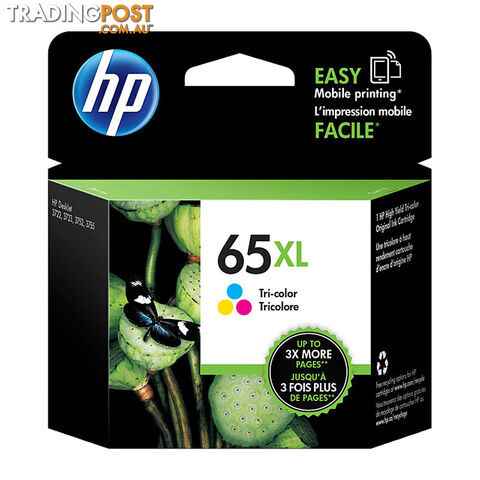 HP 65XL Tri Color Ink N9K03AA