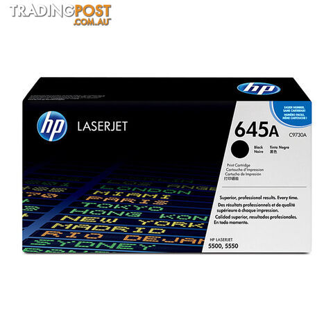 HP #645A Black Toner C9730A