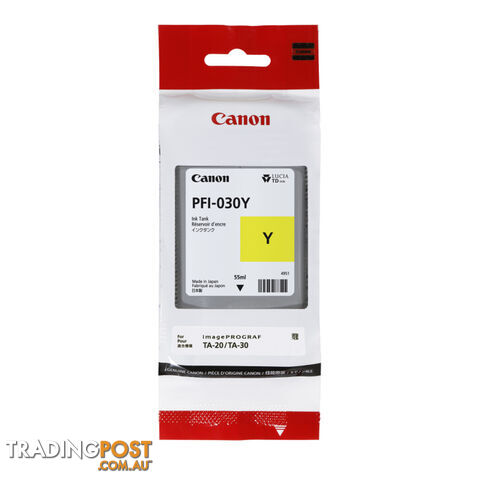 CANON PFI030 Yellow Ink