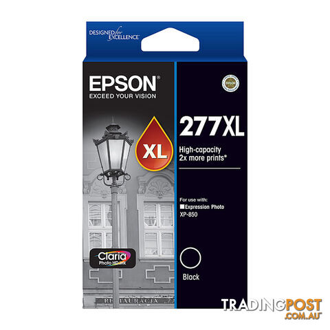 EPSON 277XL High Capacity Black Ink Cartridge Claria Photo HD
