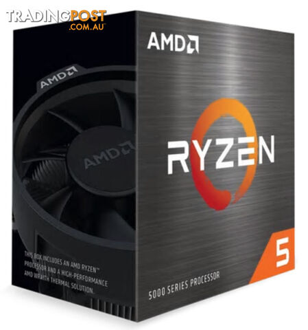 AMD Ryzen 5 5600X Zen 3 CPU 6C/12T TDP 65W Boost Up To 4.6GHz Base 3.7GHz Total Cache 35MB Wraith Stealth Cooler AMDCPU RYZEN5000AMDBOX