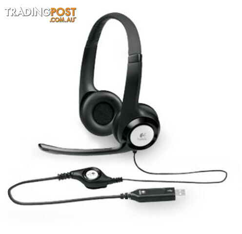 Logitech H390 USB Headset Adjustable,USB,2 Years Noise cancelling mic In-line audio controls