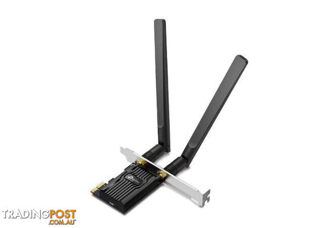 TP-LINK Archer TX20E AX1800 Wi-Fi 6 Bluetooth 5.2 PCIe Adapter, 1201Mbps@5GHz, 574Mbps@2.4GHz