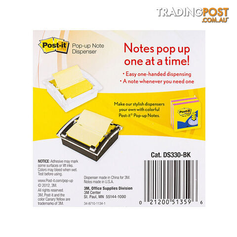 POST-IT Note DS330-BK P-U Dispenser