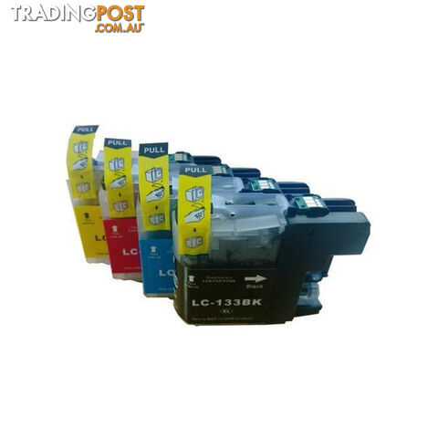BROTHER LC133 Compatible Inkjet Cartridge Set 4 Ink Cartridges [Boxed Set]