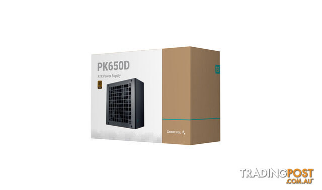 DEEPCOOL PK650D 80+ Bronze Power Supply Unit, 120mm Fan, Taiwan Capacitor, DC to DC, ATX12V V2.4, 100,000 MTBF, 85% Efficiency