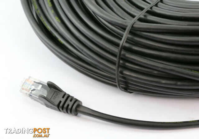 8WARE Cat6a UTP Ethernet Cable 20m Snagless Black