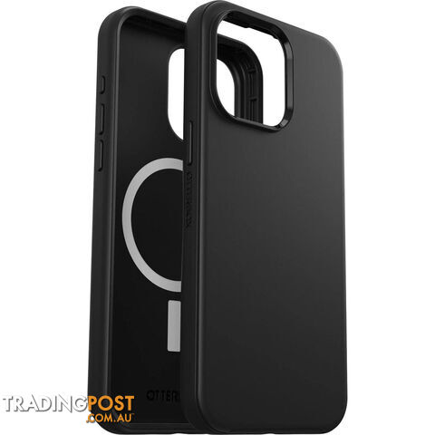 OTTERBOX Symmetry+ MagSafe Apple iPhone 15 Pro Max (6.7') Case Black - (77-92897), Antimicrobial, DROP+ 3X Military Standard, Raised Edges