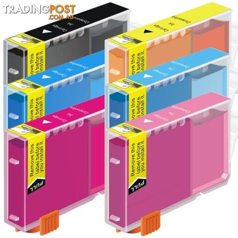 Bci-3 BCI-6 Colour Compatible Inkjet Cartridge Set 6 Ink Cartridges