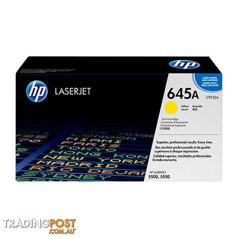 HP #645A Yellow Toner C9732A