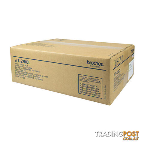 BROTHER WT220CL Waste Pack WASTE TONER BOX TO SUIT HL-3150CDN/3170CDW/MFC-9140CDN/9330CDW/9335CDW/9340CDW /DCP-9015CDW 50,000 Pages