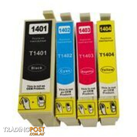 T1401 Series Compatible Inkjet Cartridge Set 4 Cartridges