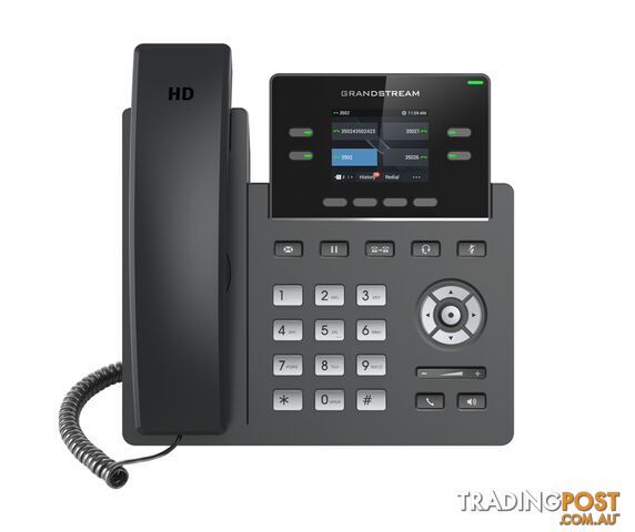 GRANDSTREAM GRP2612 4 Line IP Phone, 2 SIP Accounts, 320x240 Colour Screen, HD Audio