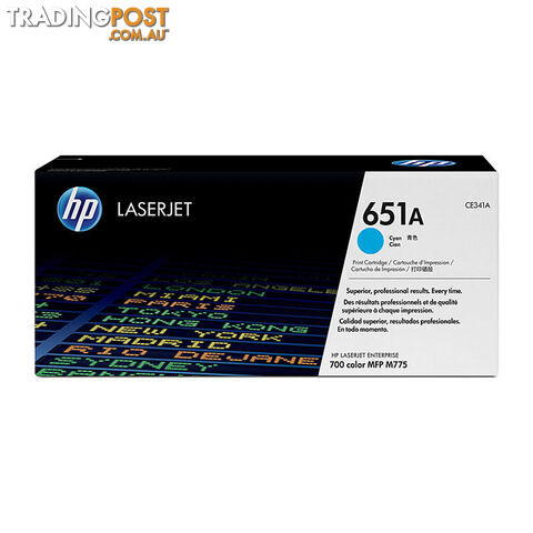 HP 651A Cyan Toner CE341A