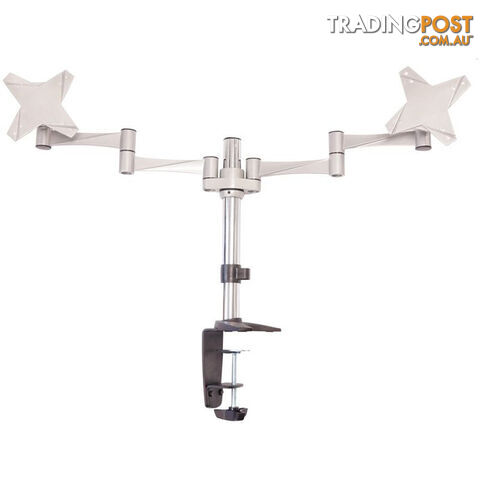 Astrotek Dual Monitor Arm Desk Mount Stand 43cm for 2 LCD Displays 21.5' 22' 23.6' 24' 27' 8kg 30 tilt 180 swivel 360 rotate VESA 75x75 100x100