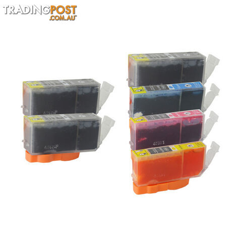 PGI-525 Compatible Inkjet Set 6 Cartridges [Boxed Set]