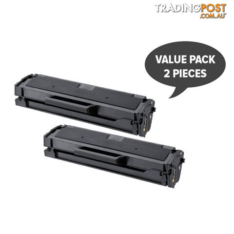 2 x MLT-D101S Black Premium Generic Toner