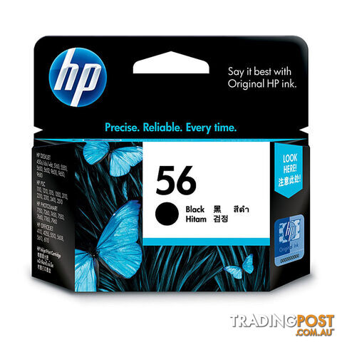 HP 56 Black Ink Cartridge C6656AA