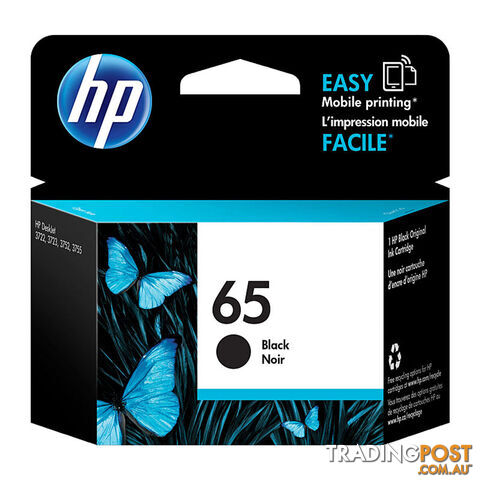 HP 65 Black Ink N9K02AA