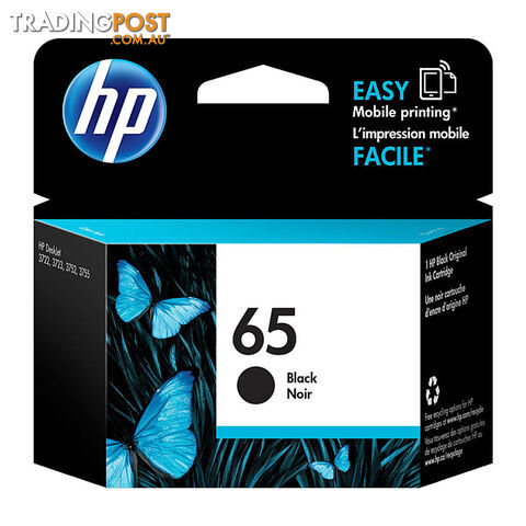 HP 65 Black Ink N9K02AA