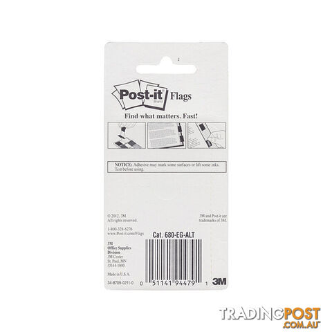 POST-IT Flags 680-EG-ALT Pack of 3 Box of 6