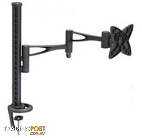 Astrotek Monitor Stand Desk Mount 44cm Arm for Single LCD Display 21.5' 22' 23.6' 24' 27' 8kg 30 tilt 180 swivel 360 rotate VESA 75x75 100x100