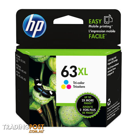 HP 63XL Tri Color Ink F6U63AA