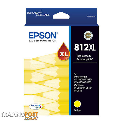 EPSON 812XL Yellow Ink Cart