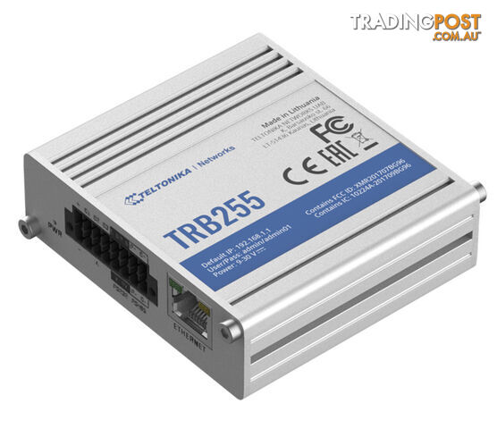 TELTONIKA TRB255 - Industrial Gateway equipped with a number of Input/Output, Serial, Ethernet ports and LPWAN modem