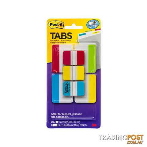 POST-IT Tab 686-VAD2 Dur Pack of 48 Box of 12