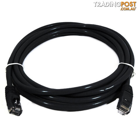 8WARE Cat6a UTP Ethernet Cable 3m Snagless Black