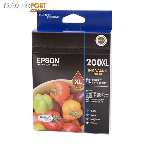 EPSON 200XL 4 Ink Value Pack