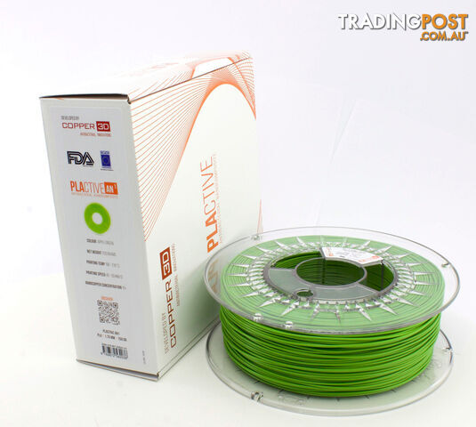 PLA Filament Copper 3D PLActive - Innovative Antibacterial 2.85mm 750gram Apple Green Color 3D Printer Filament