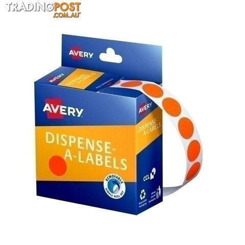 AVERY Display Dot 14mm Red Pack of 700 Box of 5