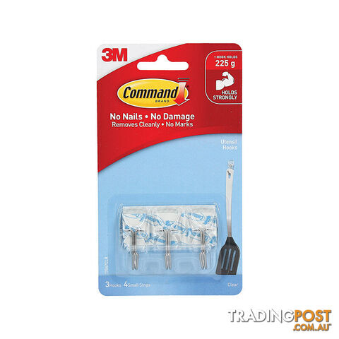 COMMAND Hook 17067CLR Uten Pack of 3 Box of 6