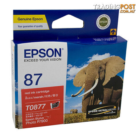 EPSON T0877 Red Ink Cartridge