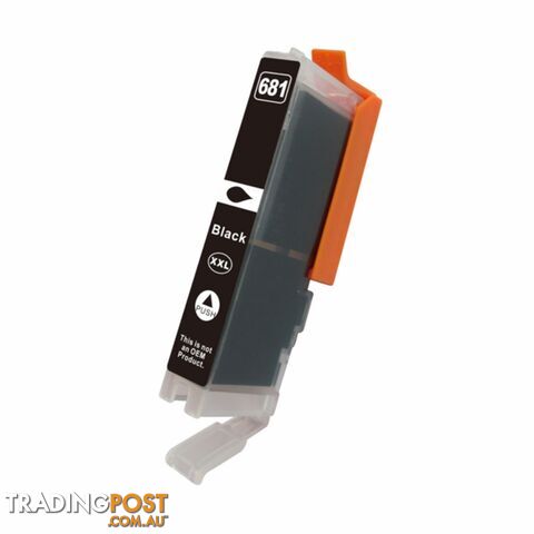 Premium Black Compatible Inkjet Cartridge Replacement for CLI-681BKXL