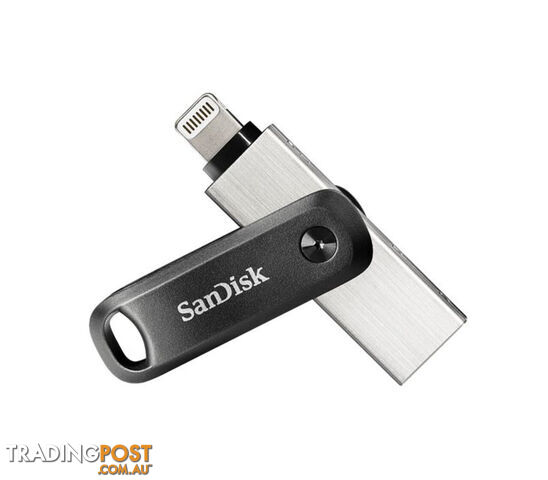 SANDISK 128G iXpand Flash Drive Go SDIx60N USB-A Lightning USB 3.0 Silver password-protect for iPhone & iPad