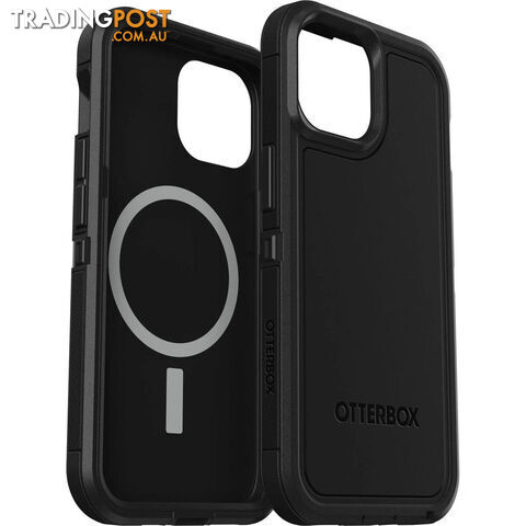 OTTERBOX Defender XT MagSafe Apple iPhone 15 Pro (6.1') Case Black - (77-92956), DROP+ 5X Military Standard, Multi-Layer, Raised Edges