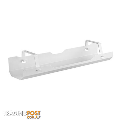 BRATECK Under-Desk Cable Management Tray - White Dimensions:600x135x108mm