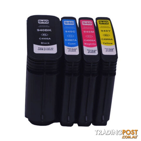 HP Compatible Series 940XL Remanufactured Cartridge Set 4 Cartridges