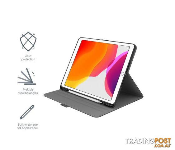 CYGNETT IPAD 10.2' 2019 TEKVIEW FOLIO CASE - GREY/BLACK