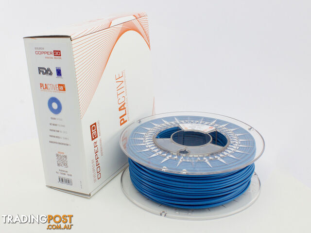 PLA Filament Copper 3D PLActive - Innovative Antibacterial 1.75mm 750gram Sky Blue Color 3D Printer Filament