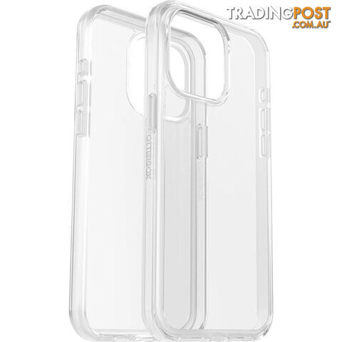 OTTERBOX Symmetry Clear Apple iPhone 15 Pro Max (6.7') Case Clear - (77-92658), Antimicrobial, DROP+ 3X Military Standard, Raised Edges