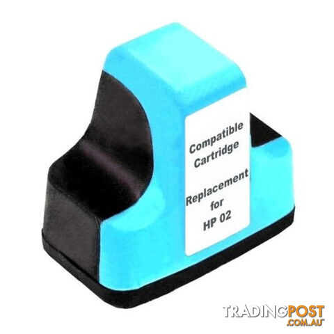 HP Compatible 02 Light Cyan High Capacity Remanufactured Inkjet Cartridge