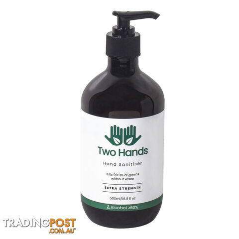 TWO HANDS SANITISER EXTRA STRENGTH  500ML GEL PUMP