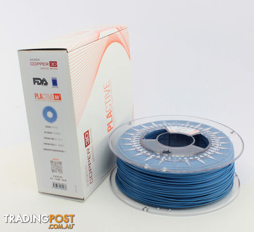 Copper 3D PLActive - Innovative Antibacterial 2.85mm 2.3KG Sky Blue Color 3D Printer Filament