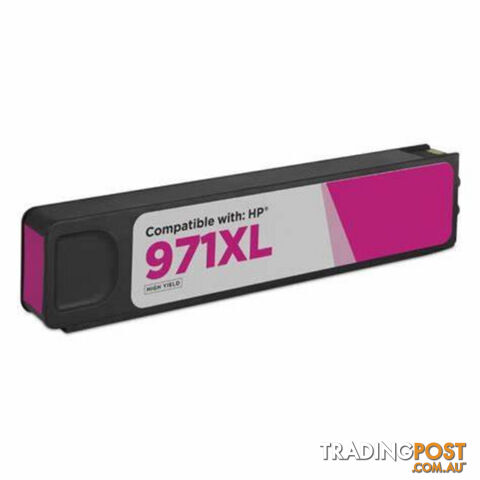 HP Compatible Premium Pigment Magenta Remanufactured Cartridge Replacement for 971XL Magenta