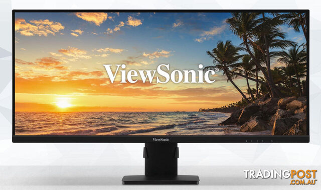 VIEWSONIC 34' SuperClear IPS, WQHD 3440 x 1440 Business Office, HDR400, 21:9, Height Adjust, 2 x Speakers, Borderless, LE 24w, Monitor, 3 Yrs